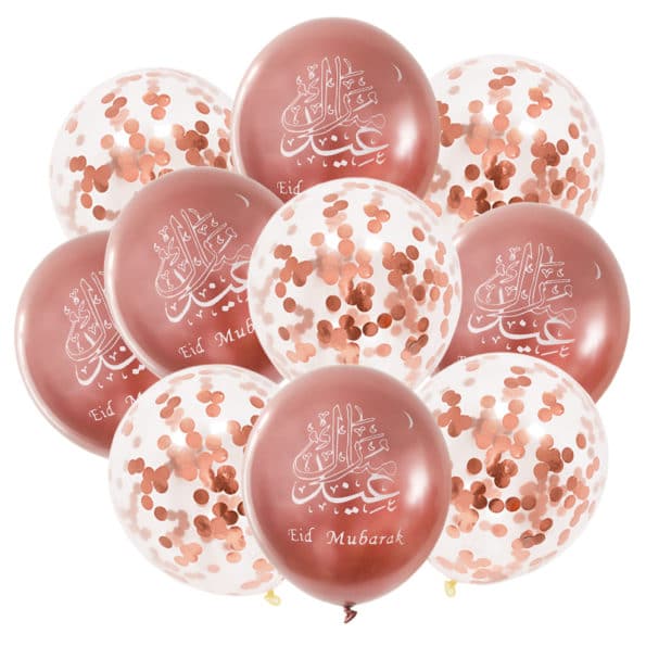 Ballons-avec-confettis-en-Latex-chrom-Eid-Mubarak-10-pi-ces-pour-d-coration-de-f-2